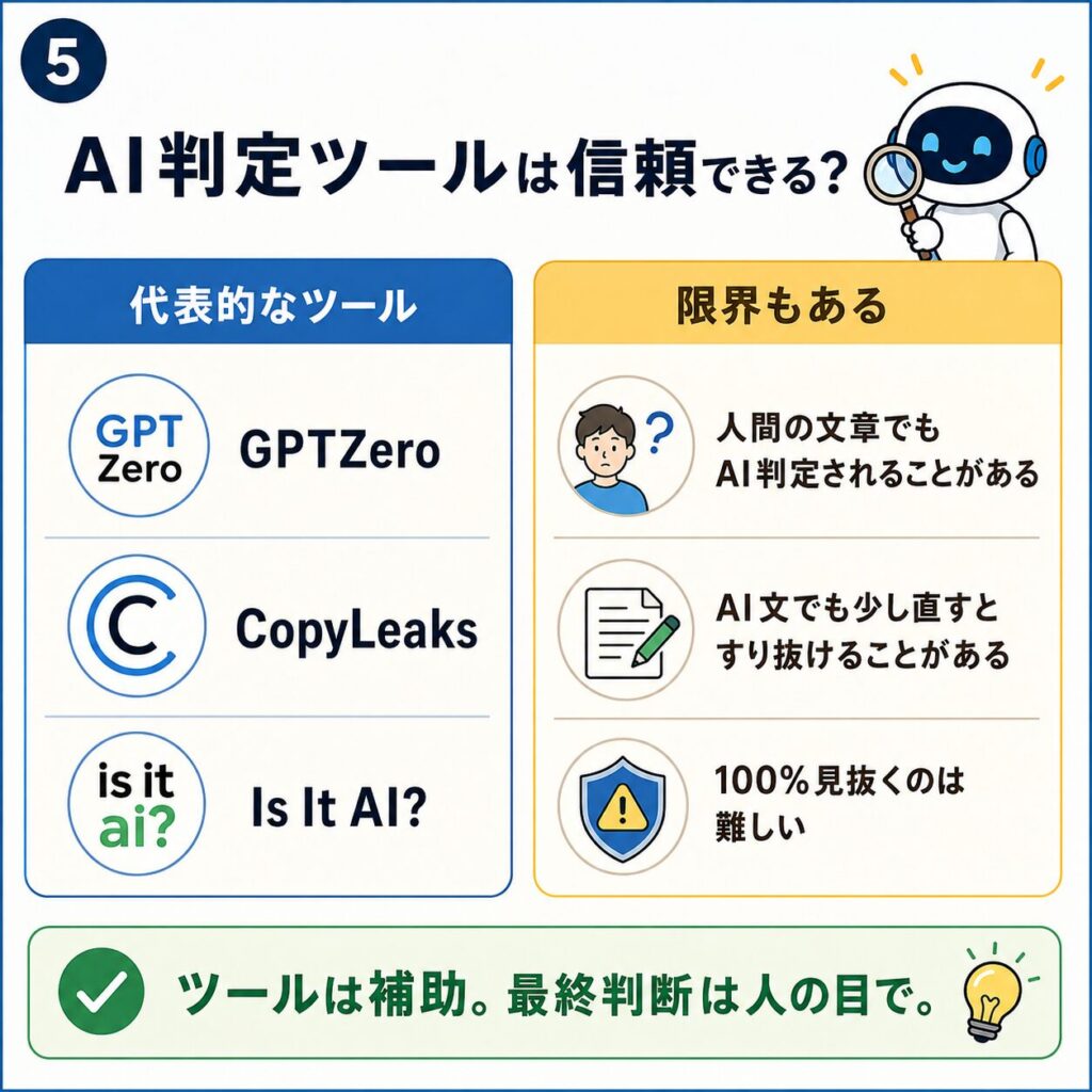 AI判定ツールは信頼できる？