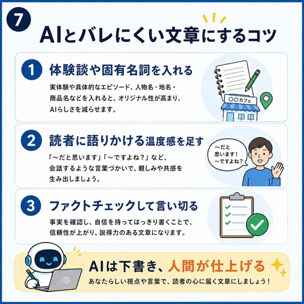 AIとバレにくい文章にするコツ