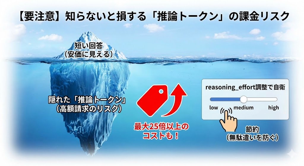 【要注意】知らないと損する「推論トークン」の課金リスク
