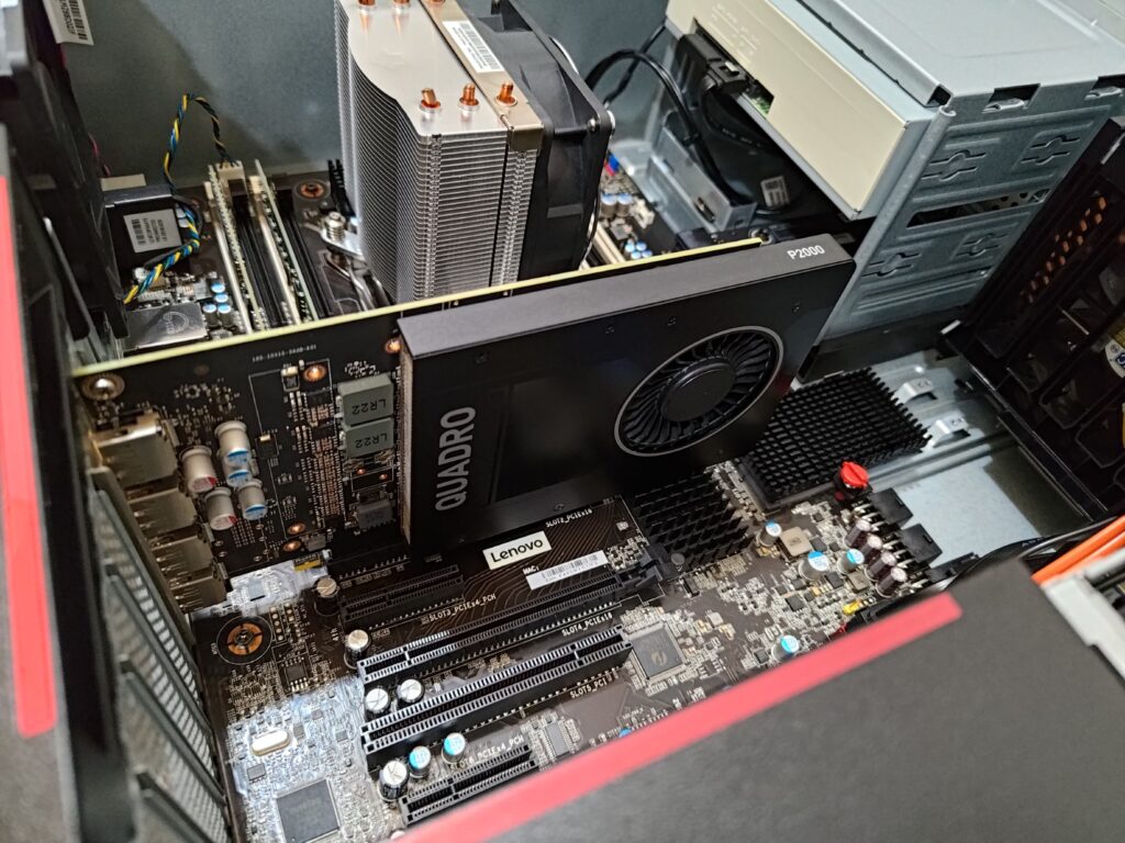 lenovo thinkstation p520に搭載されているグラフィックボードquadro p2000