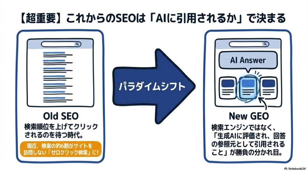 【超重要】これからのSEOは「AIに引用されるか」で決まる