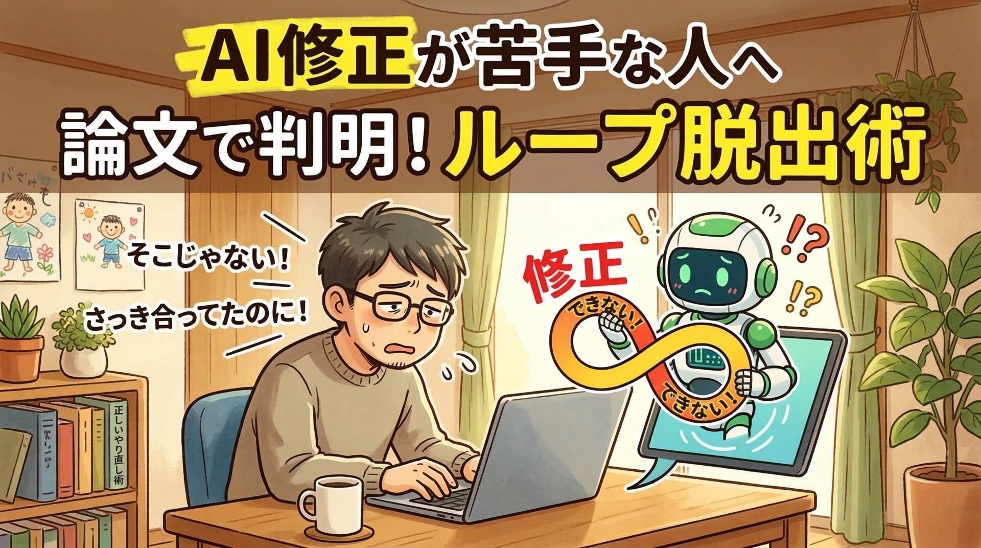 ChatGPTの修正ループに疲れた人へ。論文で判明したAIの弱点と正しいやり直し術