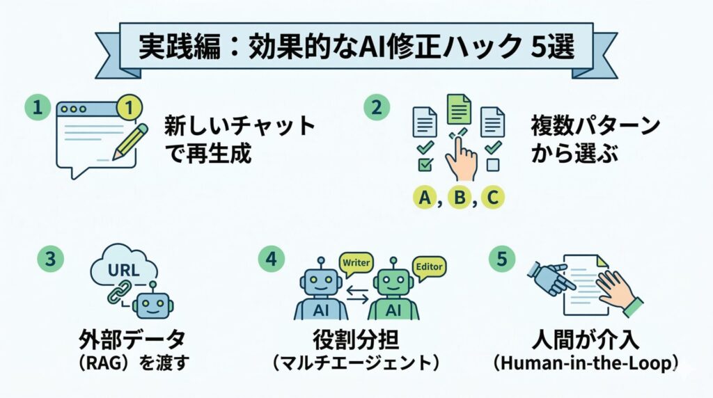 【実践編】思い通りに動かす！カッパパ流「AI修正ハック」5選