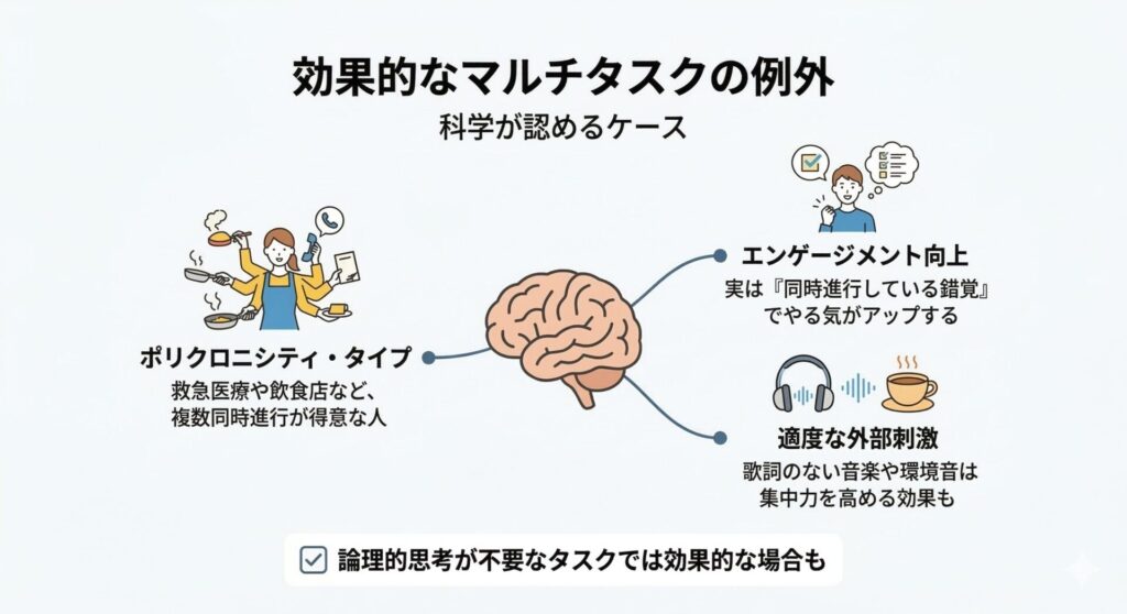 【例外あり】マルチタスクが効果的なケースとは?