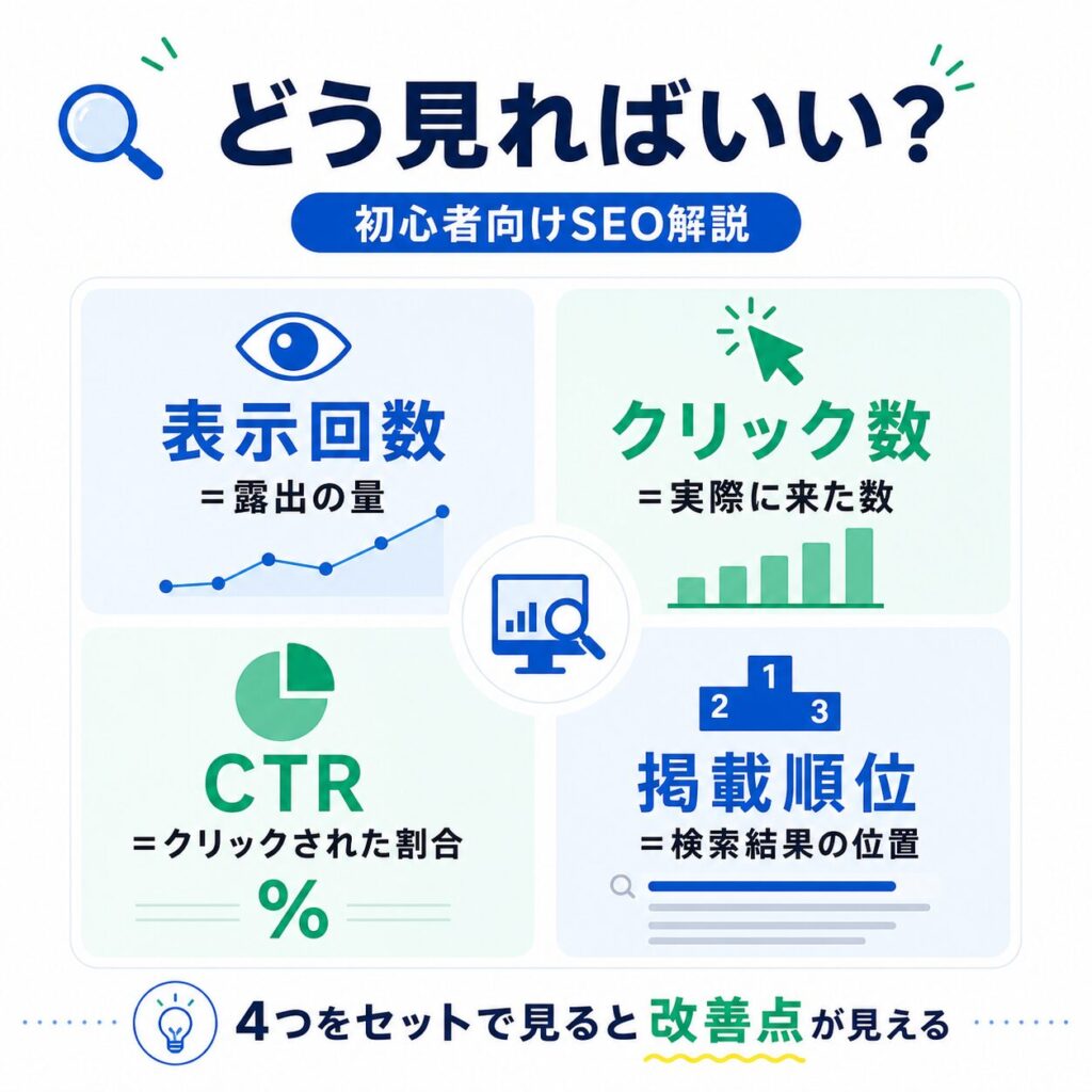 【SEO初心者向け】Search Consoleの「表示回数」とは?見方とブログ改善への活かし方2