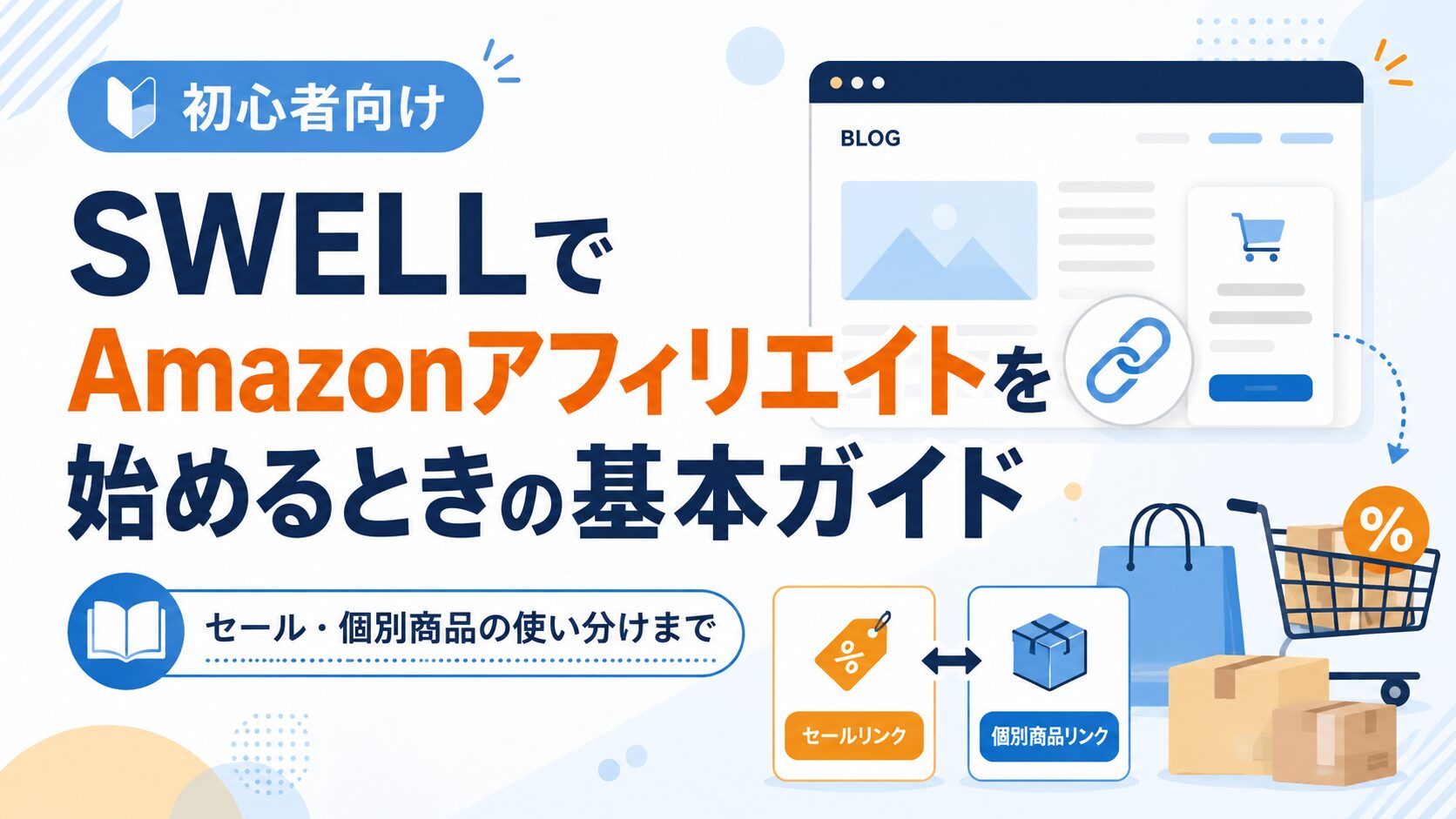 SWELLでAmazonアフィリエイトを始めるときの基本ガイド【セール・個別商品の使い分けまで】
