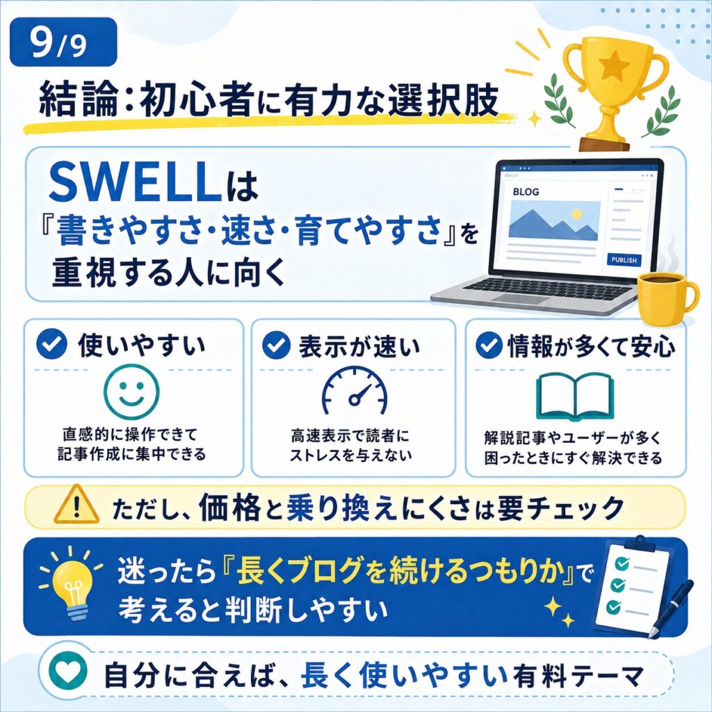 SWELLはブログ初心者におすすめ